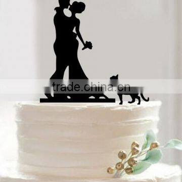 Mr&Mrs Wedding Cake Topper Bride and Groom Romantic With Heart photo-3