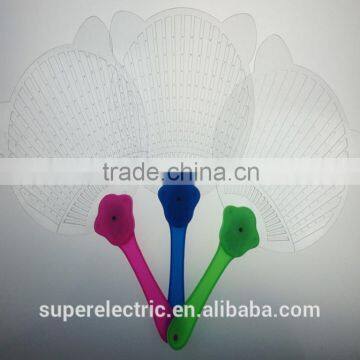 wholesale protable cheap price LED flashing fan hand fans for sale min plastic fan for children