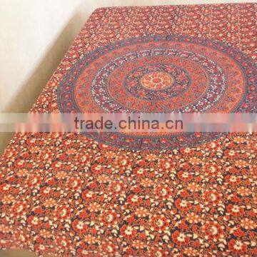 RT-1 Block print mandala printed bed sheet