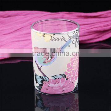 2016 chinese style fancy glass cup for scented candle