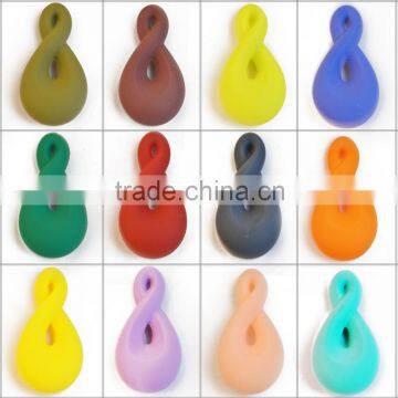 Bead pendant,colorful silicone bead necklace,silicone micro bead