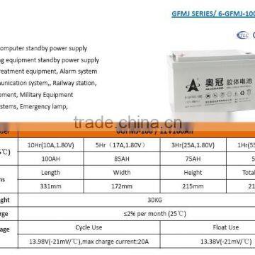 UPS Standby Power Battery / UPS Battery 12V100ah/deep Cycle/maintenance Free photo-2