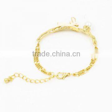 New design fashionable gold plated meaningful rabbit bracelet