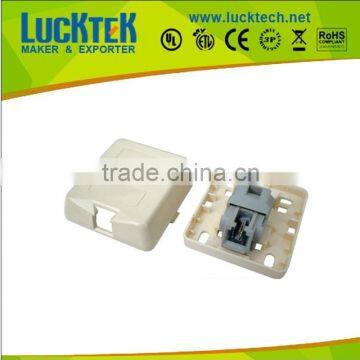 single port toolless RJ11 telephone terminal box