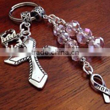 Metal Cross Christian Keychains with Chain