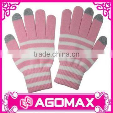 Special offer washable winter acrylic mobile phone gloves