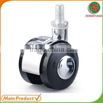 Small Swivel Caster with Lock Brake Caster Threaded Rod Caster Lock Caster Nylon and Metal Alloy Caster Furniture Caster