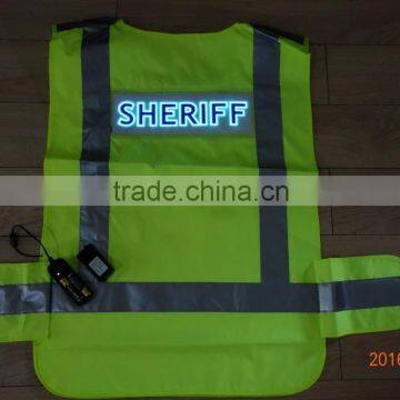 PYL-EL-SV001-SF-AA High-Luminance EL Safety work clothes / EL Safety work vest