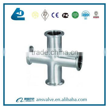 Sanitary Clamp 4 Way Weld Elbow