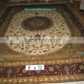 handmade 100% silk floor silk carpet