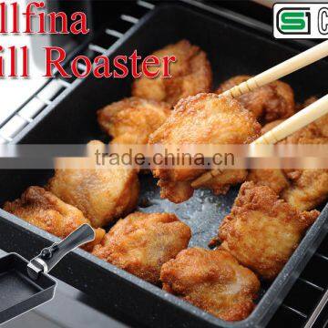 Arnest cookware kitchenware utensils marble coated frying aluminum alloy rolled egg grill roaster compacy pan 76323