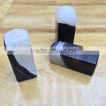 Natural Precious Rock Agate Chop Crystal Stone Stamper For Sale