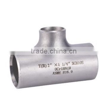 ss316/wp316l 1" 4" in sch80s stainless steel Thread reducing tee