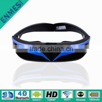 Wifi Product Smart Android HD 1080p 98inch Eyewear Glasses with Bluetooth