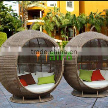 UV-ANTI wicker rattan patio sofa bed set