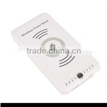 2015 factory promotional wireless power bank 6000mA /portable wireless phone chargers