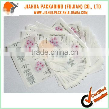 bodycaress transparent pvc label