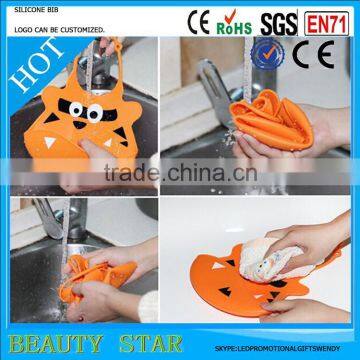 High Quality Baby Bib,waterproof Silicone Baby Bib,durable&and Easy Washable Baby Bib Factory photo-4