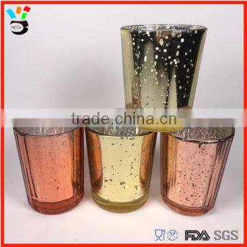 wedding products rose gold candle holder glass votive with gold