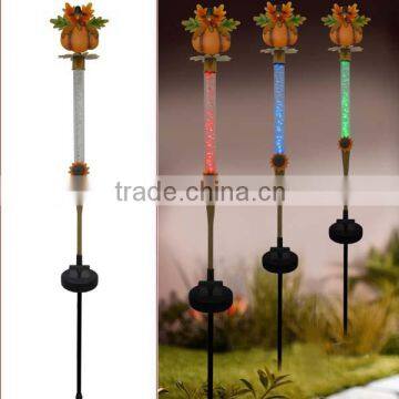 Harvest Festival Decorations Pumpkin Crystal Metal Garden Stakes for Harvest Ornaments photo-4