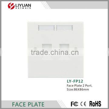 LY-FP12 face plate rj45 faceplate wall outlet network