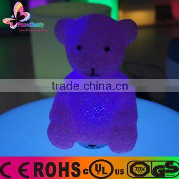 cast plastic musical instrument led bluetooth speaker shaped decorative bear for home decor