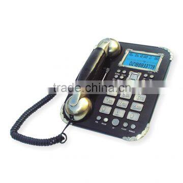 New Antique Caller ID Corded Telephone Set with Big Buttons