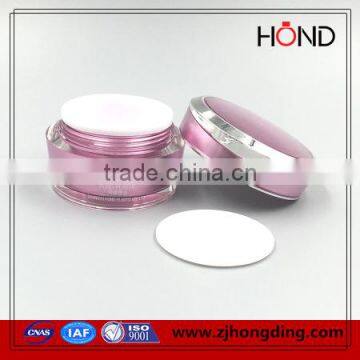 Wholesale Acrylic Silver Purple Jar 15g 30g 50g Round Oblique Jars Cosmetic Acrylic Jar Cosmetic Cream Jar 50ml