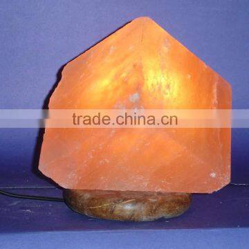 Hand Carved Cube Shaped Natural Himalayan Rock Salt Lamp