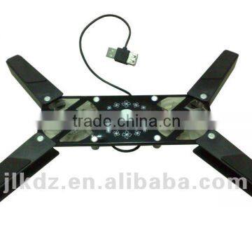 metal cover usb notebook computer cooling pad for laptop