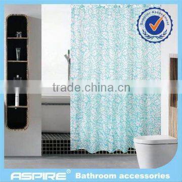 polyester double swag shower curtain