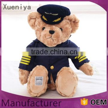 Wholesale Top Quality Custom Plush Police Teddy Bear Toy