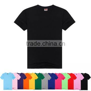 100% Cotton Custom Short Sleeve Blank Black T Shirt