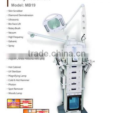 19 in 1 Multifunction Beauty Machine (Ultrasonic+Hot Cold Hammer Diamond D Diamond Peel Dermabrasion Facial Beauty machine