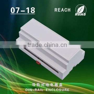 Din rail plastic enclosure