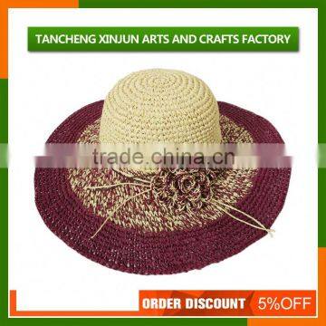 Best Quality Girl Beach Straw Floppy Hat photo-5