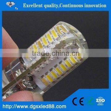 12v AC/DC mini silicone 3w G4 LED bulb 72SMD 3014 360degree G4 12v 3W