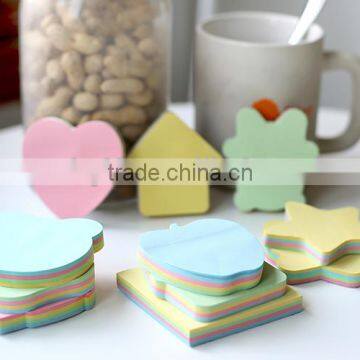 various shape sticky memo pad