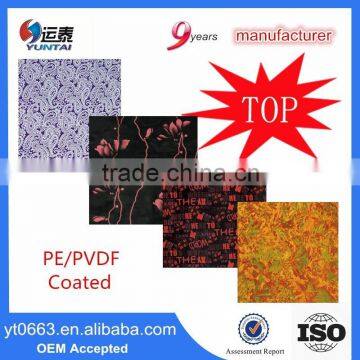 Hot sale color place paint color chart outdoor signage aluminum composite board