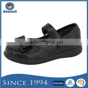 New Style Girls Classic Black Flat Bowknot School Mary Jane Shoes