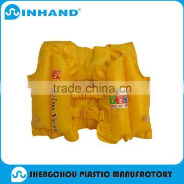 factory sale promotional pvc inflatable children Swim vest/baby life jacket inflatable swim vest