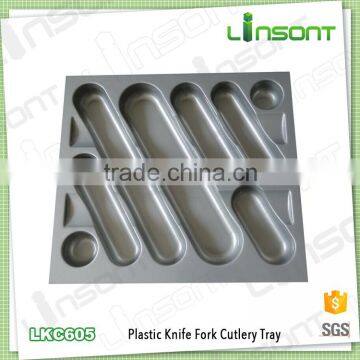 Sanitary plastic kitchen trays fittings for furniture cutlery plate for knife