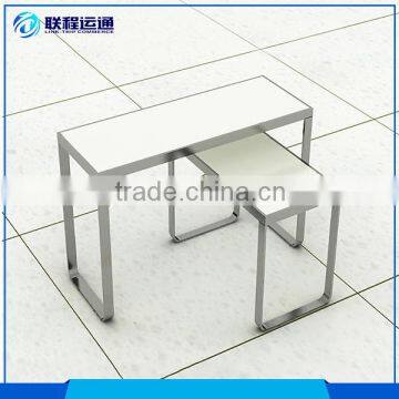 Power display table set PVC foam board stainless clothing display table