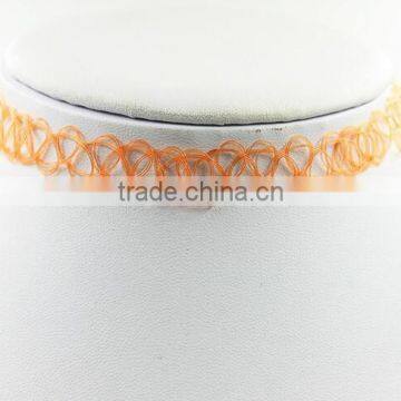 2015 New colorful elastic handmade tattoo choker necklace
