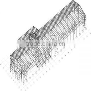 prefabricated warehouse with single span, double span and multi-span (LTX426)