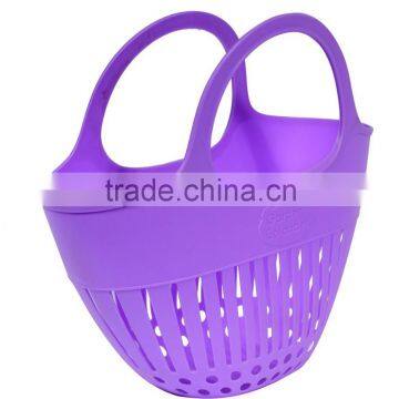 Plastic Storage Basket With Handle for Shopping photo-3