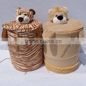 Cylinder laundry hamper and gift