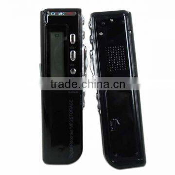 4GB Black USB Digital Audio Voice Recorder Dictaphone MP3 Player with LCD Screen