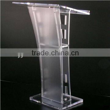 New style clear plexiglass church podium, acrylic church pulpit