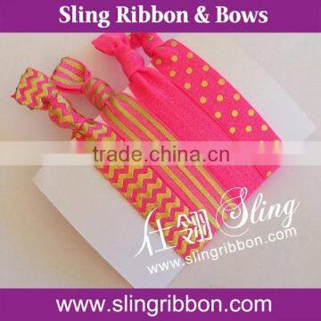 Printed Elastic Ribbon 5/8" 16mm Soft Hair Ties